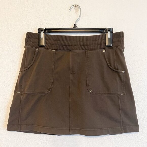 Athleta Pants - Athleta Size M Trailside Heavy Knit Skort Skirt Zip Pockets